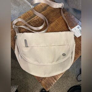 Lululemon All Night Festival Bag 5L - White with Silver Hardware